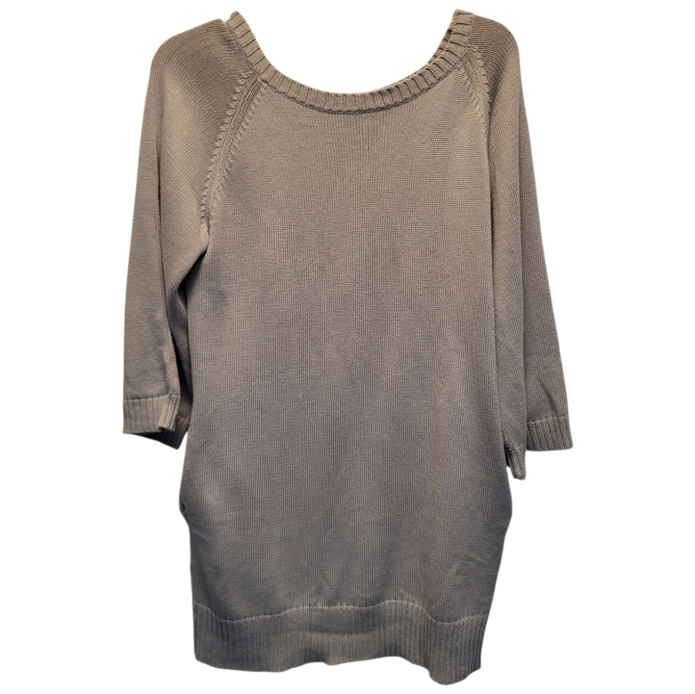 Muji Women's Gray Long Sleeved Sweater Dress - Size S